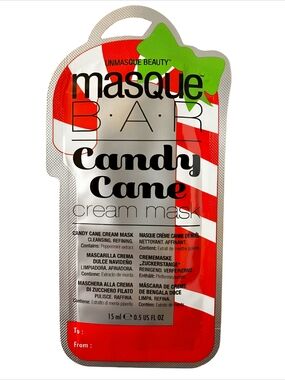 🦩♡MasqueBAR Candy Cane Cream Mask - Red & White